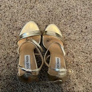Steve Madden gold heels. Worn once
